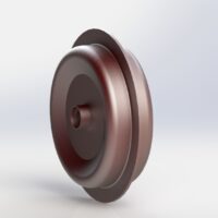 Spurkranzrad aus Blech mit Lager ø 280 mit 30mm Spurkranz