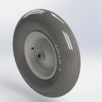 Rad 4.00-8" mit Antriebsachse